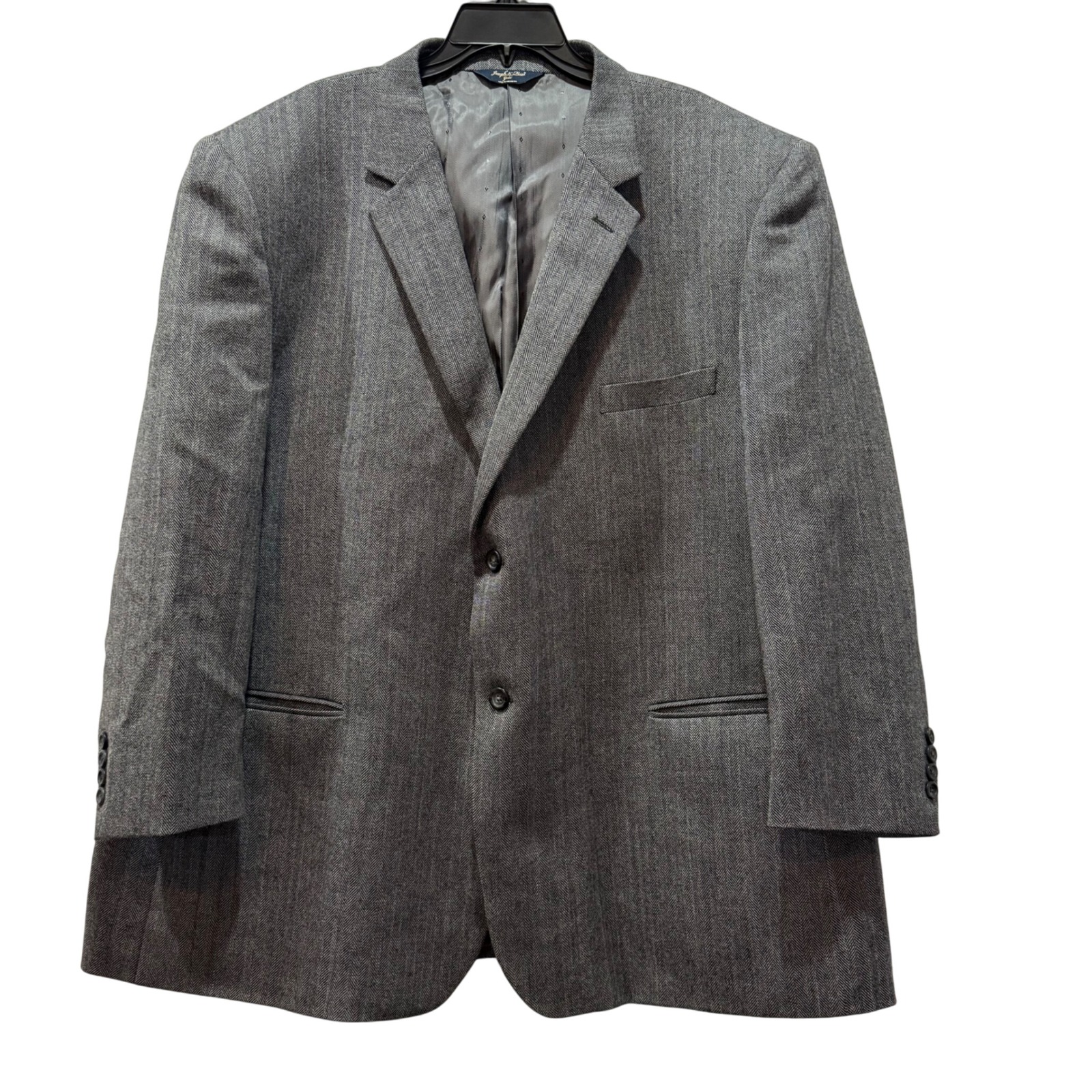 Joseph  Feiss Gold Lambswool Herringbone Blazer Jacket Mens 54 Regular